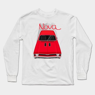 Chevrolet Nova 1969 - 1972 - red Long Sleeve T-Shirt